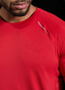 เสื้อยืดออกกำลังกายระบายอากาศได้ดีมีสไตล์ใหม่สำหรับผู้ชายเสื้อใส่ไปยิมผ้าโพลีเอสเตอร์ทรงสลิมฟิต - Product Image 2