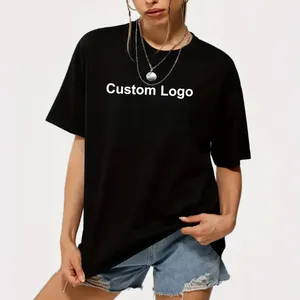 2024 Beliebteste Europa Amerika Street Fashion Print Logo benutzer definierte T-Shirt übergroße T-Shirt Sommer Loose O-Neck Damen T-Shirts