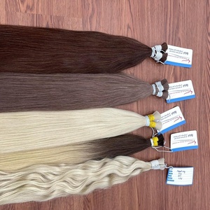 Cheveux Humains Remy Vierge Vietnamiens Premium les Plus Vendus, Lisses/Ondulés Naturels, Super Double Drawn, en Vrac, Double Trame Faite à la Machine, 100g, Sans Traitement - Product Image 4