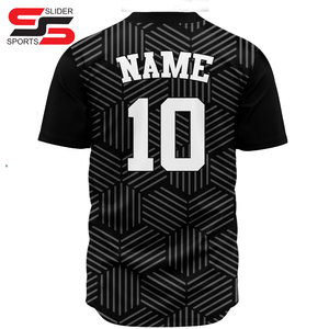 Maillot de baseball uni personnalisé 100% polyester Séchage rapide Respirant Anti-UV Anti-bactérien Unisexe pour adultes Tenue d'équipe OEM - Product Image 2