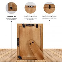 Cadre photo en bois, résine et aluminium fait main, couleur et taille personnalisables, fabricant indien, décoration pour la maison, le bureau, l'hôtel, design mosaïque
