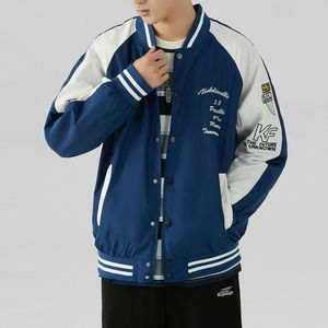 Chaqueta Universitaria de Béisbol para Hombre, Cuello Alto, Colores y Logotipo Personalizables - Product Image 2