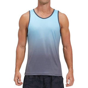 Débardeur personnalisé à séchage rapide, sublimation, impression intégrale, débardeurs pour hommes pour l'été, débardeur de fitness pour hommes, gilets de fitness - Product Image 1