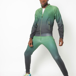 Chándales deportivos económicos para hombres Fácil de usar Estampado sólido Cremallera Estilo Bolsillo Diseño espacial Ropa deportiva de invierno - Product Image 1