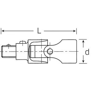 Stahlwille 3/8'' Joint universel à dégagement rapide Accessoires pour outils électriques - Product Image 2