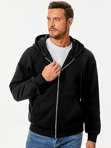 Sudaderas Casuales de Invierno para Hombre, Color Sólido, 100% Algodón, Felpa, Corte Regular, Secado Rápido y Transpirable, Bolsillo de Alta Calidad, Ecológico - Product Image 5