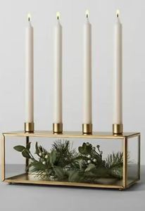 Candelabro de Metal de cristal rectangular de la mejor calidad para bodas, decoración del hogar, Navidad, indio, hecho a mano, regalo artesanal para el hogar - Product Image 3