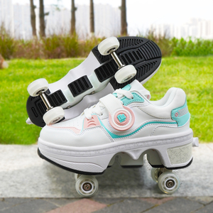 Chaussures à roulettes de haute qualité, pointures 33-42, chaussures de roller, baskets 2 en 1, roller pour enfants - Product Image 3