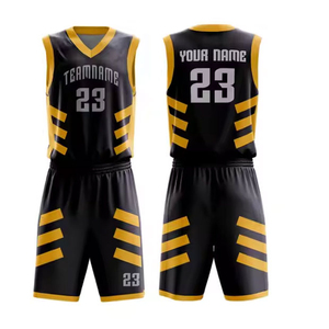 Los uniformes de baloncesto de tamaño XL más vendidos, colores personalizados, secado rápido, transpirable, diseño atractivo, Impresión de logotipo personalizado para el verano - Product Image 3