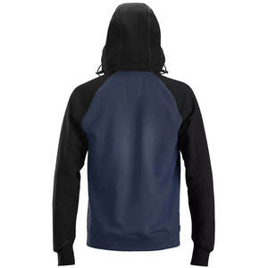 Sweatshirts à capuche zippés avec logo personnalisé Sweatshirts à capuche épais vierge avec impression bouffante poids lourd Boxy haute qualité avec fermetures à glissière - Product Image 6