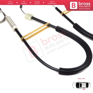 Kit de réparation de lève-vitre arrière gauche BWR5093 pour Fluence L3 2009-2024 Berline 4 portes 827210016R - Product Image 5