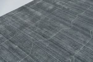 Alfombra Gabbeh de Lana Hecha a Mano, Color Gris Oscuro Plateado, Decoración Bohemia Rústica, Alfombra Grande para Piso, Hogar Acogedor 5056 - Product Image 3