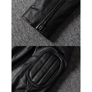 แจ็กเก็ตหนังผู้ชายตามสั่งสไตล์คอตั้งที่นิยมมากที่สุดจากปากีสถาน - Product Image 4