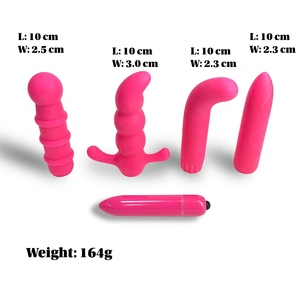 Kit de Estimulación Vibratoria de Clítoris y Punto G de Silicona, Kit de Viaje, 4 Fundas de Silicona y 1 Bala - Product Image 6