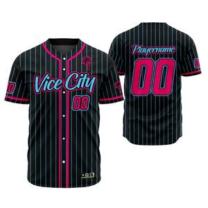 Camiseta de Béisbol con Cuello Alto, Transpirable, con Estampado por Sublimación de Malla de 220 GSM, Logotipo Bordado, Absorbe la Humedad, Secado Rápido, 100% - Product Image 3