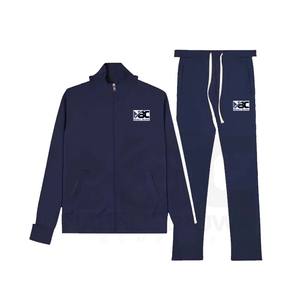 Personnalisé Nouvel An 2023 Col Haut Zip Streetwear Survêtement Veste 100% Polyester Couleur Unie pour l'hiver - Product Image 1