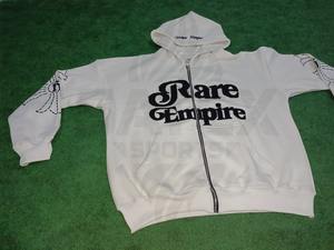 OEM ODM Sweat à capuche zippé unisexe oversize, 100% Coton, délavé à l'acide, style streetwear, avec broderie et impression numérique, effet vieilli - Product Image 2