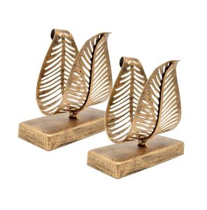 Servilletero de Metal Dorado con Forma de Flor, Elegante Accesorio de Mesa para el Hogar, Eventos, Fiestas y Regalos, Procedente de la India - Product Image 6