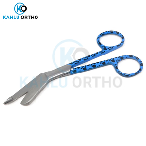 Ciseaux de chirurgie de bonne qualité de couleur bleue en gros la base des Instruments orthopédiques chirurgicaux par KAHLU ORTHOPEDIC - Product Image 4