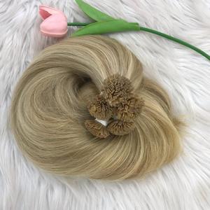 Extension per capelli umani con punta piatta naturale a punta piatta all'ingrosso di alta qualità in capelli grezzi vietnamiti 100% marrone