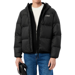 Veste matelassée en duvet imperméable pour homme, veste d'hiver matelassée à fermeture éclair intégrale, vêtement d'extérieur décontracté chaud de qualité supérieure - Product Image 3