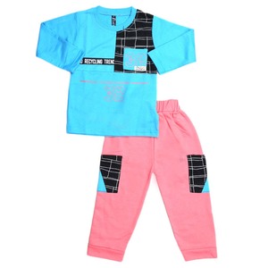 Traje de 2 Piezas de Manga Larga para Niños - Azul - Product Image 3
