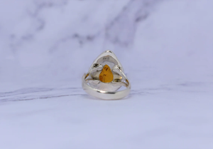 Handmade 925 Sterling Silver Fine <b>Ring</b> Classic Style Anniversary Gift with Natural Baltic <b>Amber</b> Gift For Christmas - Product Image 5