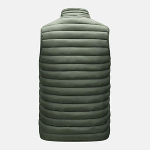 Enduit col montant bouffant gilet vêtements d'extérieur Polyester rembourrage automne unisexe pour hommes et femmes veste épaisseur Standard - Product Image 3