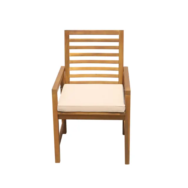 כריות כיסא חיצוני מודרני ריהוט חוץ מפעל מחיר ריהוט פטיו כיסא עץ חיצוני יצרן וייטנאם