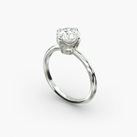 Bague de fiançailles classique en argent 925 avec diamant taille princesse pour femme, sertie à griffes, style géométrique