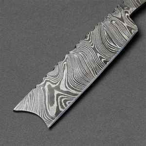 QNQ, maquinilla de afeitar recta de acero Damasco de calidad superior, las mejores maquinillas de afeitar para afeitarse suaves, bordes afilados, cabeza pivotante, madera de Bambú - Product Image 6