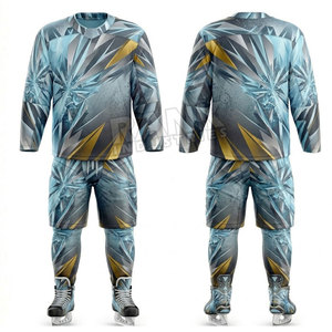 Uniforme de Hockey sobre Hielo para Adultos, Cómodo, con Estampado Digital, de Secado Rápido y Antibacteriano, Venta al Por Mayor - Product Image 3