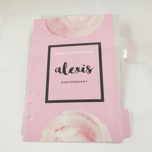 Custom <strong>A4</strong> Pattern Pink Paper <strong>Index</strong> <strong>Divider</strong> Inserts for A5/A6 Planner Binder 6 Holes Customized <strong>PP</strong> <strong>Index</strong> Card <strong>Dividers</strong> School Use - Product Image 3