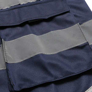 Chaleco de Seguridad de Trabajo para Hombre, Hecho a Medida, Transpirable, de Seda/Algodón, de Secado Rápido, Corte Ajustado, Servicio OEM, Marca Personalizada, para Todas las Temporadas - Product Image 6