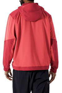 เสื้อสเวตเชิ้ตมีฮู้ดสีแดงสำหรับผู้ชาย ทรงปกติ ผ้าถักโพลีเอสเตอร์ สไตล์สปอร์ต ใส่ได้ในฤดูใบไม้ร่วง - Product Image 4