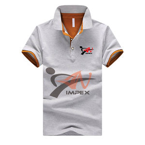 Alta calidad 100% algodón hombres manga corta para Polo logotipo personalizable antiarrugas sólido tejido venta al por mayor opción en blanco - Product Image 4