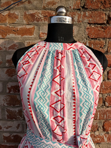 Hand Block Printed Maxi <b>Dress</b> <b>for</b> Summer Breathable Cotton Floral Print Handmade Casual Maxi <b>Dress</b> <b>For</b> <b>Women</b> - Product Image 6
