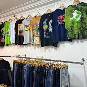 เสื้อวอร์มมีฮู้ดสำหรับผู้ชายเอวยางยืดสีล้วนพิมพ์ลายวินเทจสีซีด - Product Image 4