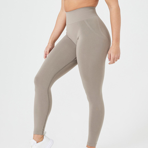 Leggings confortables taille haute pour femmes séchage rapide respirant doux Spandex matériel extensible OEM Leggings - Product Image 2