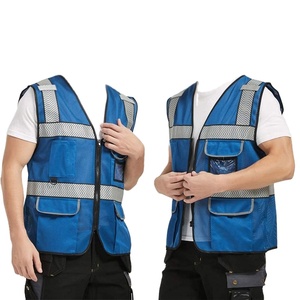 Une usine OEM fabrique des gilets en polyester fluorescent respirant pour la construction, avec des prix directs d'usine, ensemble B2B. - Product Image 1