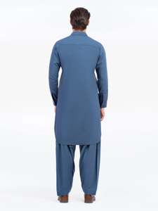 Vêtements de travail pour hommes pakistanais, salwar kameez, tenue traditionnelle musulmane, coupe régulière pour le bureau, formel et pour l'Aïd - Product Image 5