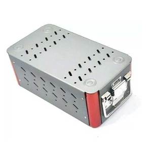 Orthopedic <b>empty</b> aluminium case <b>box</b> for 45 mm cortical screw storage surgical instrument container - Product Image 1