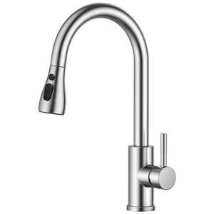 Grifo de Cocina Monomando HM de Acero Inoxidable, Mezclador para Fregadero con Rotación 360°, 2 Chorros/Rociadores, Válvula Cerámica y Rociador Extraíble - Product Image 4