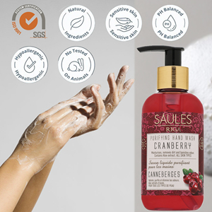 Premium Cranberry Liquid Hand Wash OEM ODM Private Label Moisturizing Hand <b>Soap</b> Cosmetic Manufacturer Wholesale Bulk Supply EU - Product Image 2
