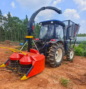 Tracteur entraîné par prise de force moissonneuse d'ensilage de fourrage de maïs remorquée utilisée par de petites fermes d'élevage - Product Image 4