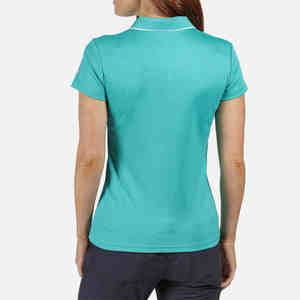 Camiseta Polo para Mujer, Transpirable, Elástica, de Manga Corta, Informal, con Cuello Suave y Botones, Uniforme para Mujer - Product Image 4