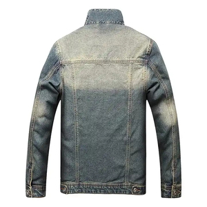 Nueva chaqueta de hombre de diseño personalizado 2025, chaqueta de mezclilla rasgada para hombre personalizada para hombre, chaqueta de mezclilla con logotipo y diseño personalizado de gran tamaño para hombre - Product Image 2
