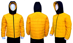 Veste matelassée coupe-vent pour hommes 100% veste matelassée chaude d'hiver en nylon vestes de vêtements personnalisés de haute qualité pour hommes - Product Image 3