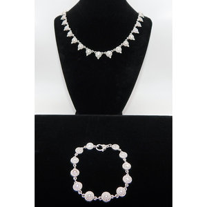 Favoloso. 925 in argento Sterling & CZ Set in oro placcato gioielli pregiati per feste e matrimoni realizzati artigianalmente in Thailand - Product Image 4