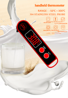 Termometer daging Digital baca instan, untuk memanggang memasak termometer tahan air Ultra cepat dapur makanan